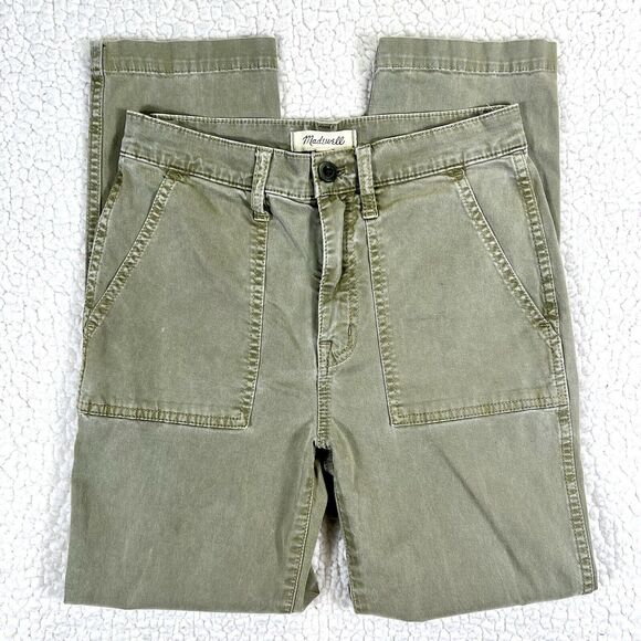 Madewell Denim - Madewell Jeans  Women’s Size 26 (Actual 27x26) Olive Green Mid Rise Tapered